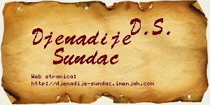 Đenadije Sundać vizit kartica